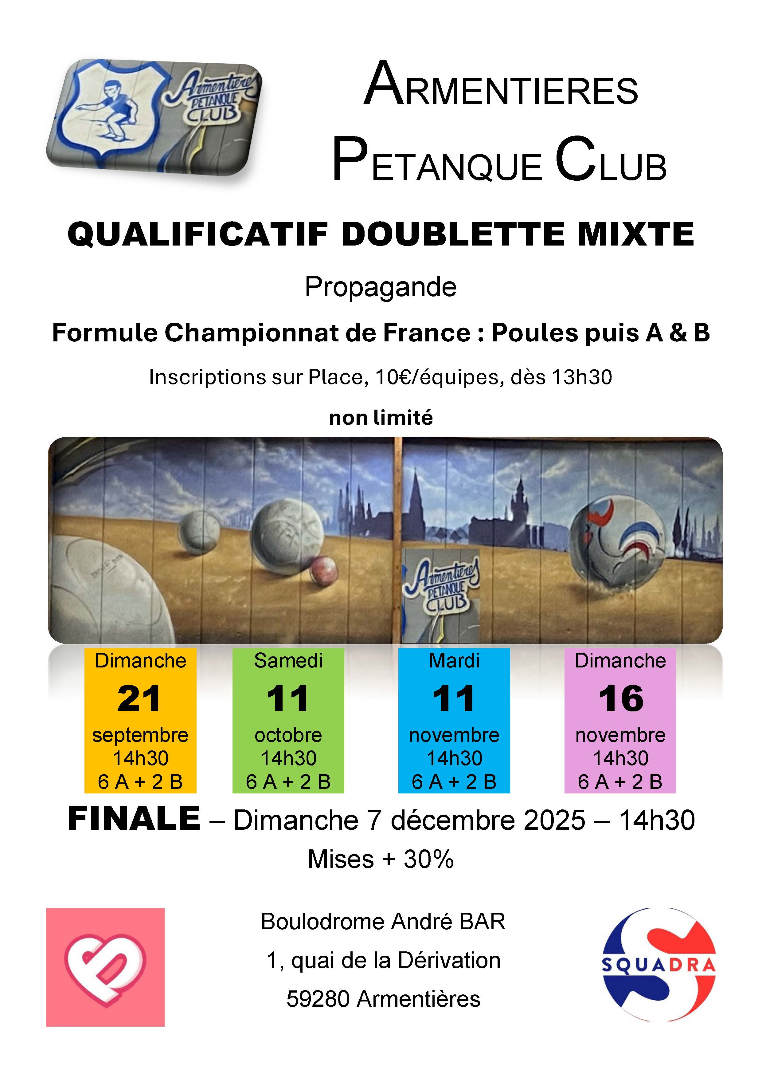 Affiche Qualif X2 Mixte