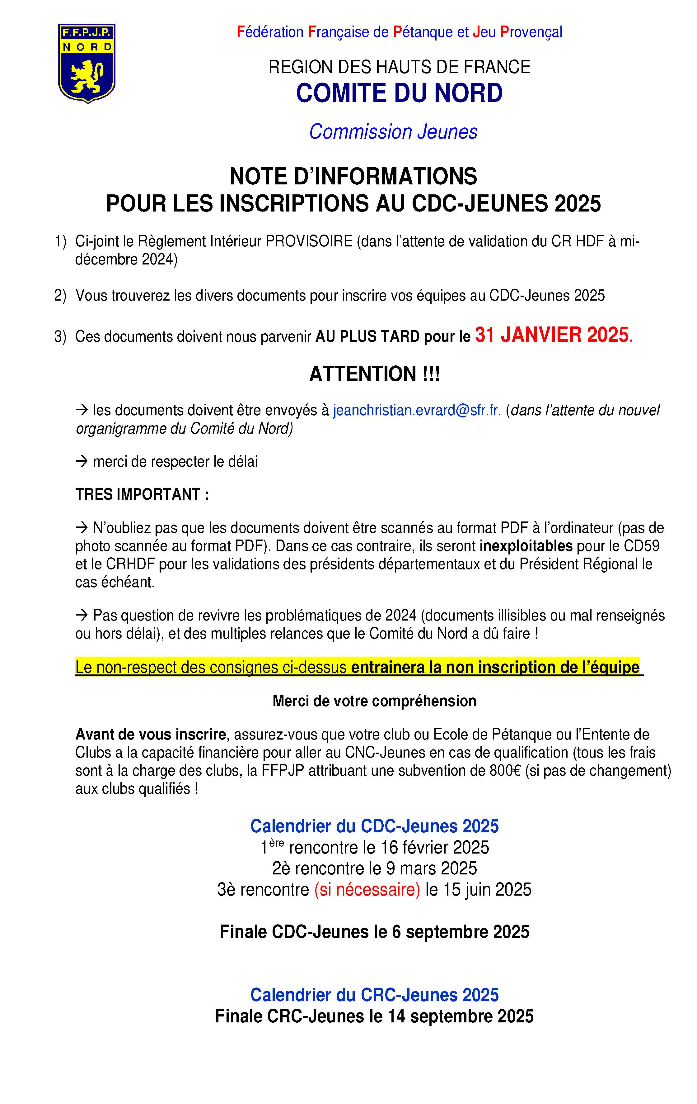 2025   CD59   Note infos CDC J