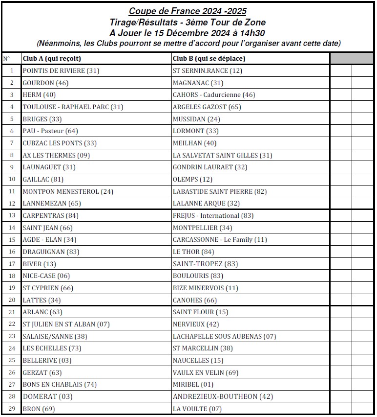 Tirage T31