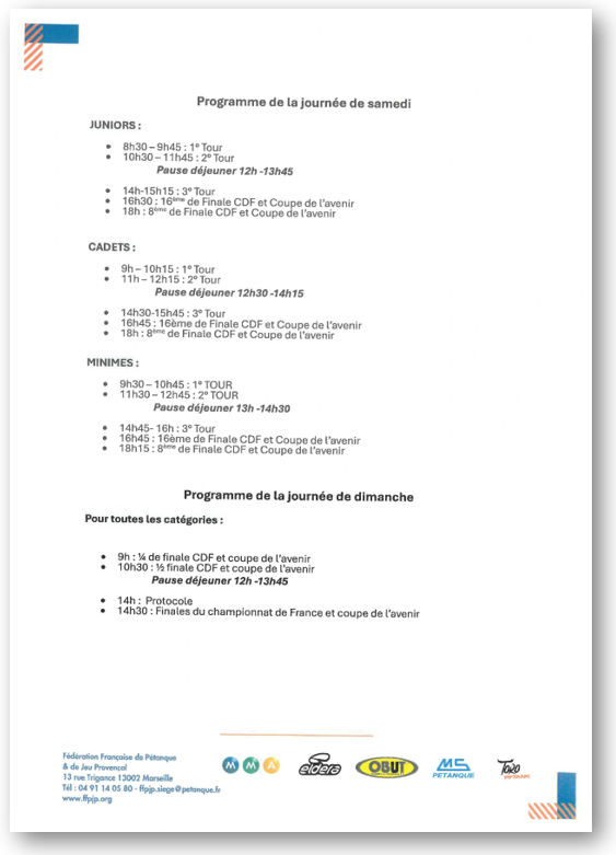 Programme